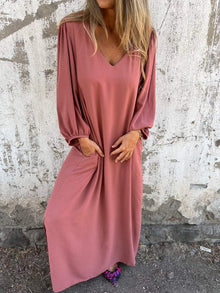 Teresa® | Elegant women's V-neck maxi dress