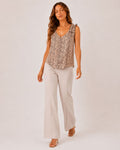 Noelle Sleeveless Leopard Print Vest Top