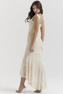 Mara | Ruched Maxi Dress Floral
