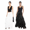 Mercedes® | Women'S Evening Dress With Flowing Ruffle Details