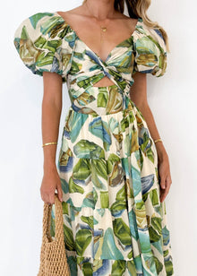 Nora® | Dress with puff sleeves