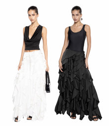 Mercedes® | Women'S Evening Dress With Flowing Ruffle Details