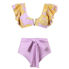 Daniela® | Women'S Bikini Set With Voluminous Ruffle Straps And High-Cut Pants