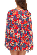 Bambi® | Blouse And Orange Floral Bikini Set