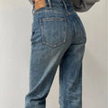 Retro Flared Loose-Fit Jeans