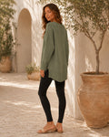 Rosalie Side Slit Loose Wool Knit Pullover Blouse