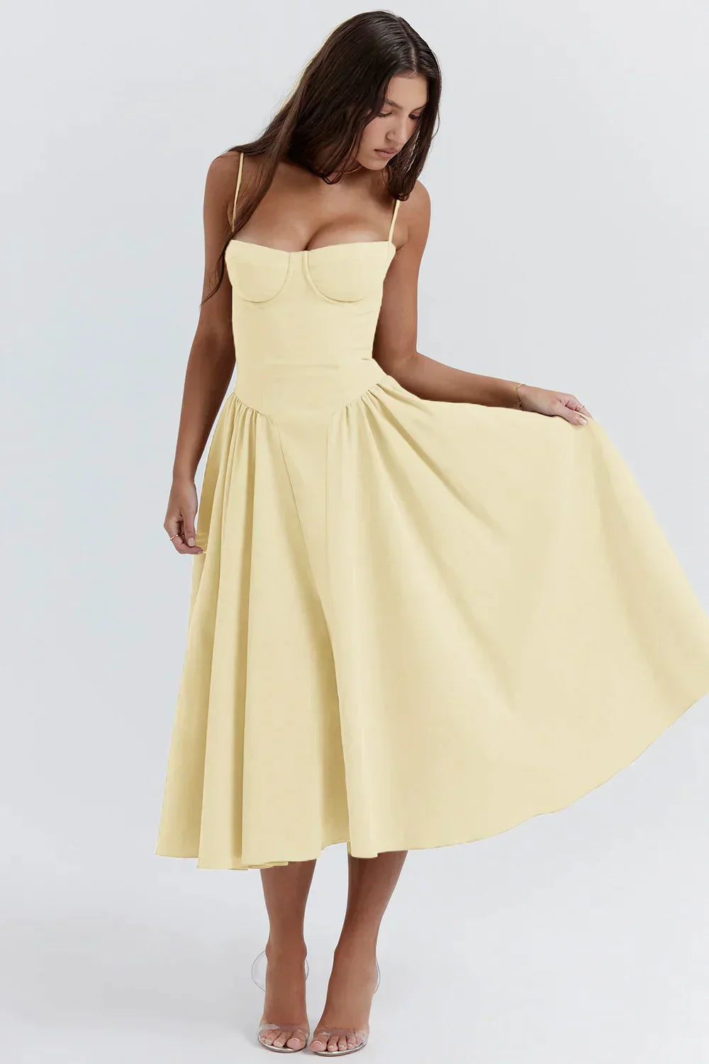 Assunta® | Elegant Strapless Pleated Dress
