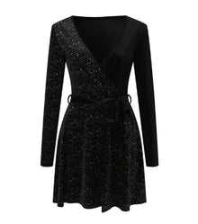 Ana® | Sequin Wrap Dress Chic