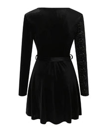 Ana® | Sequin Wrap Dress Chic