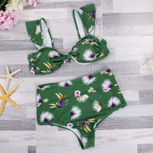 Paloma | High-Waisted Two-Part Print Bikini