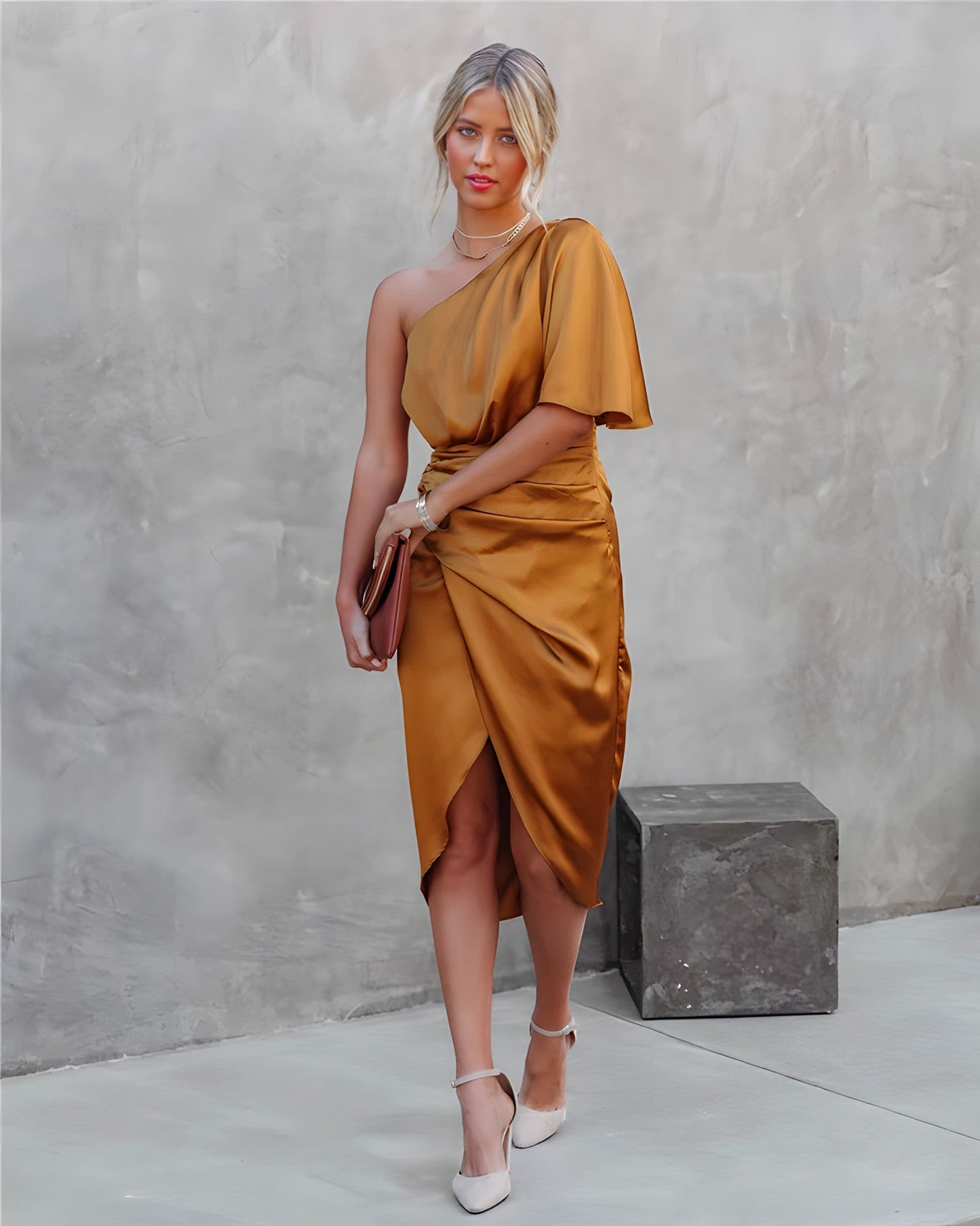 Maya® | Elegant Silk Party Dress