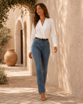 Seraphina Long Sleeve Office Blouse