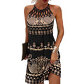 Amparo® | Printed Dress With Halters