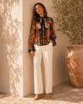Sienna Vintage Floral Chiffon Shirts