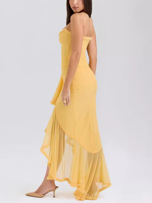 Nora® | Maxi Dress With Spaghetti Straps And Ruffles