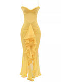 Nora® | Maxi Dress With Spaghetti Straps And Ruffles
