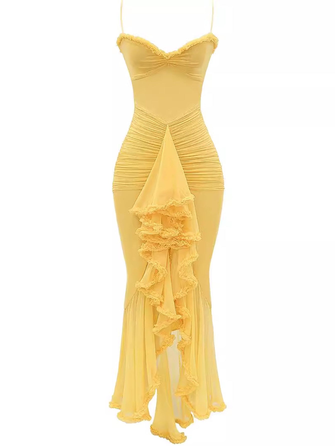 Nora® | Maxi Dress With Spaghetti Straps And Ruffles