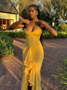 Nora® | Maxi Dress With Spaghetti Straps And Ruffles
