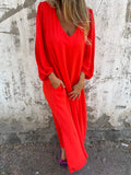 Teresa® | Elegant women's V-neck maxi dress