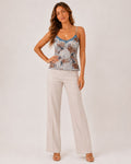 Valentina Floral Lace Print Top