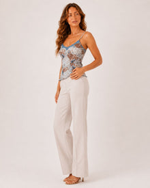 Valentina Floral Lace Print Top