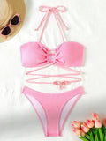 Braewyn® | Push-Up Bikini Set With Crossed Straps