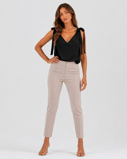 Vivienne Bowknot Tie Up Tank Tops