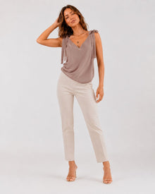 Vivienne Bowknot Tie Up Tank Tops