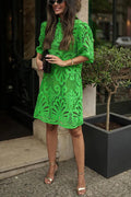 Fiorella® | Reason To Smile crochet lace mini dress
