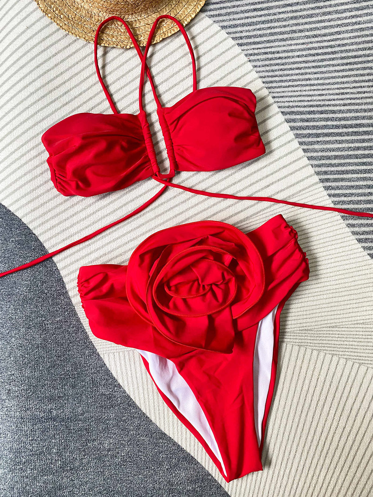Blue® | Bikini With Halter Neck And Floral Detail