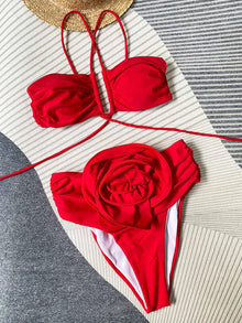 Beryl® | Bikini With Neck And Floral Detail