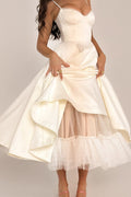 Lorraine® | Strapless V-neck sleeveless tutu maxi dress