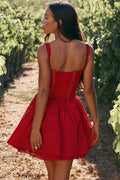 Rosa® | Lace Corset Mini Puff Dress