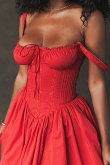 Rosa® | Lace Corset Mini Puff Dress