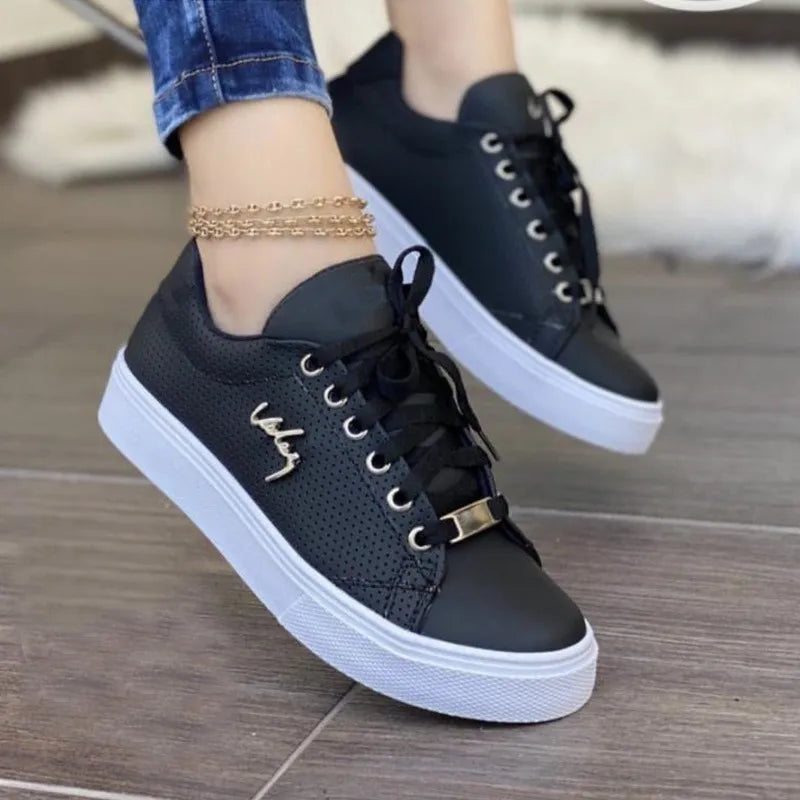 Fiona | Flat Sneakers Breathable Lace-up Shoes For Girls