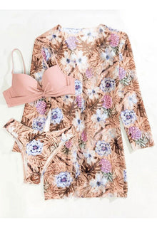 Nélida® | Tropical Print Wrap Underwire Bikini With Cover-Up