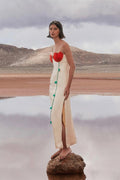 Sandra® | Detailed Maxi Dress With High Slit