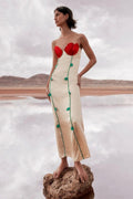 Sandra® | Detailed Maxi Dress With High Slit