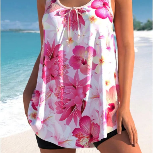 Ariana | Women’s Popular Printed Tankini Set with Split Design