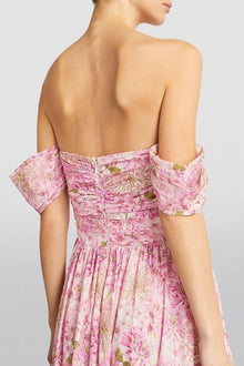 Karina® | Pleated midi dress with print