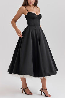 Lorraine® | Strapless V-neck sleeveless tutu maxi dress