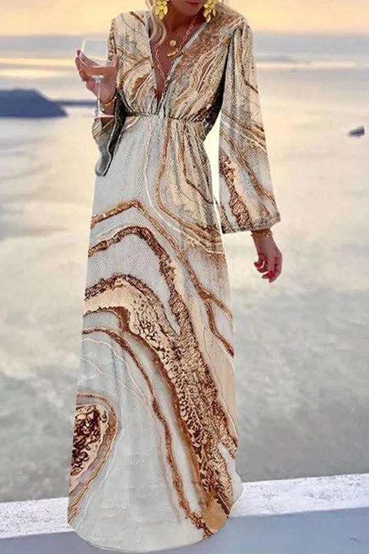 Nerea® | Check out the Marble Print Party/Vacation Dress from Her Stories