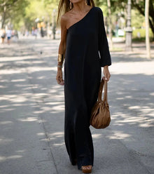 Mallory® | Elegantly Flowy One-Shoulder Dress