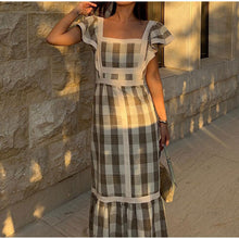 Eugenia® | Elegant Checkered Dress