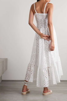 Belinda® | Embroidered Lace Midi Bustier Dress