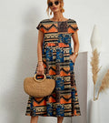 Nicole® | Long Cotton Summer Dress, Elegant And Comfortable