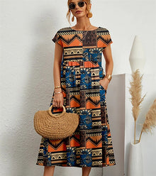 Nicole® | Long Cotton Summer Dress, Elegant And Comfortable