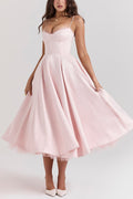 Lorraine® | Strapless V-neck sleeveless tutu maxi dress