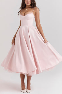 Lorraine® | Strapless V-neck sleeveless tutu maxi dress