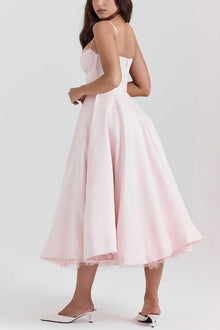 Lorraine® | Strapless V-neck sleeveless tutu maxi dress